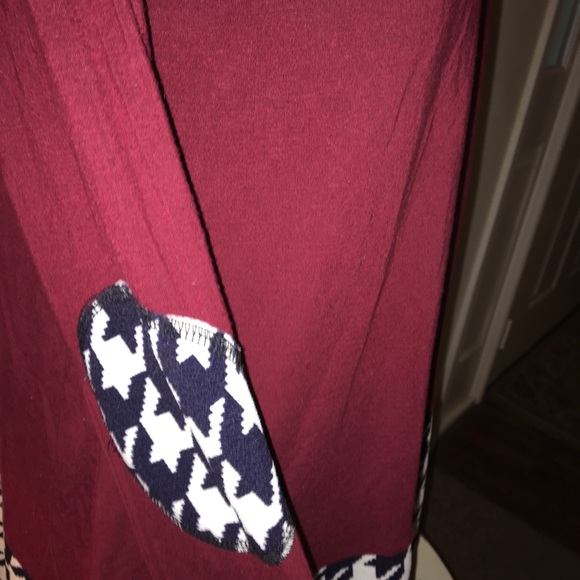 Burgundy Hi-Lo Tunic - Picture 4 of 4